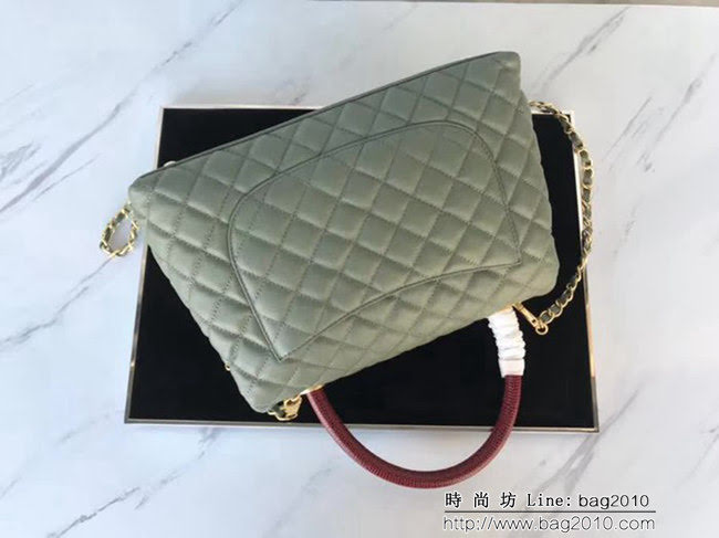 香奈兒CHANEL大號Chanel Coco handle全新頂級翻蓋單肩鏈條手柄包DSC1203